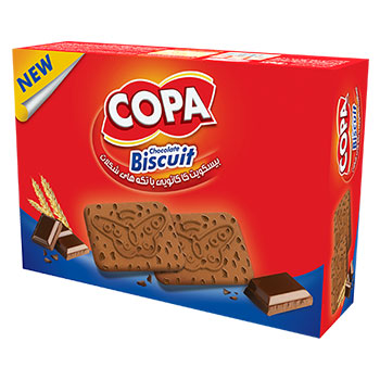 بیسکویت کاکائویی با تکه‌های شکلات 400 گرمی کوپا